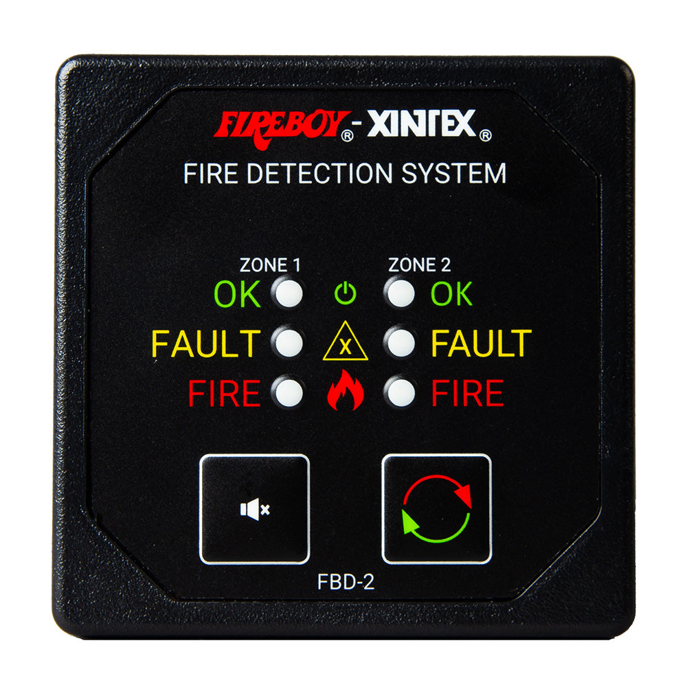 Fireboy-Xintex Two Zone Detection Alarm Panel - 2-5/8