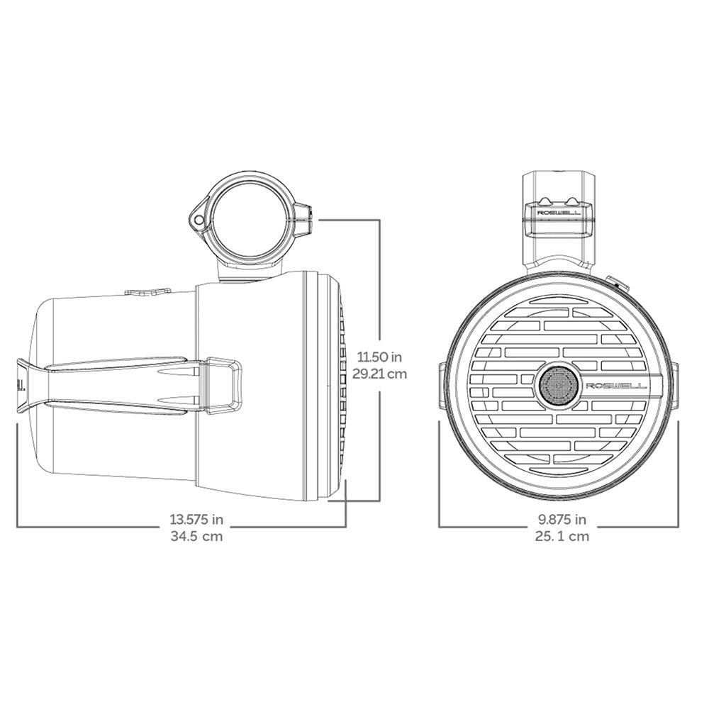 Roswell R1 8 Tower Speakers - White - 100W RMS 200W Peak Power [C920-1710]