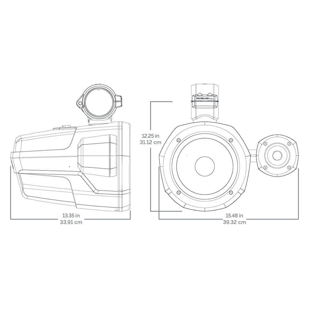 Roswell R1 Pro Tower Speakers - White - 200W RMS 400W Peak Power [C920-1910W]