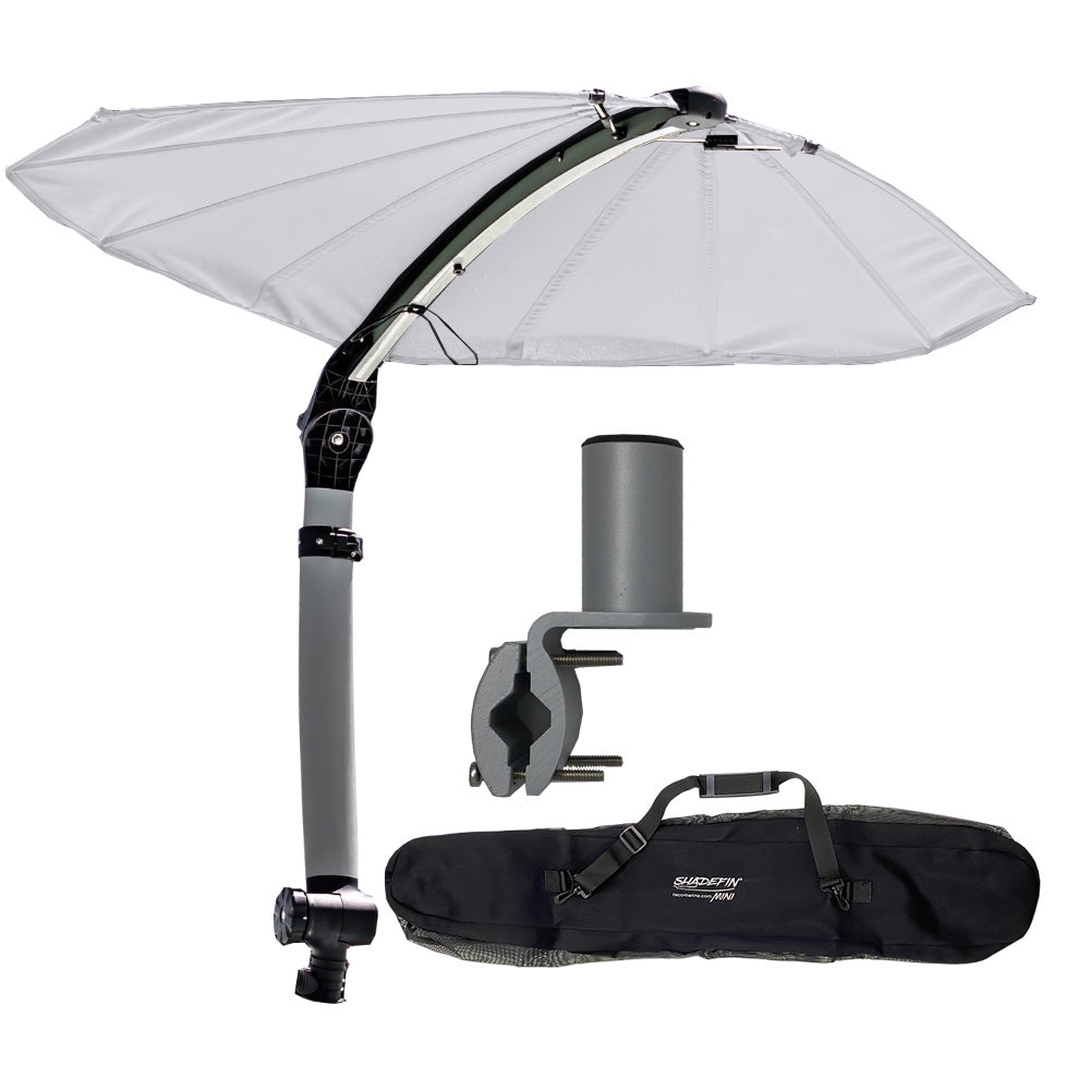 TACO ShadeFin Mini w/White Fabric - Bag Round Rail Mount Kit [T10-4000-16]