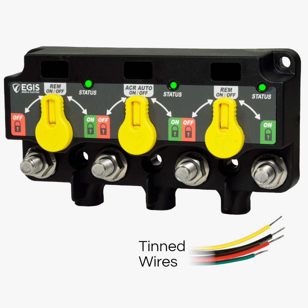 Egis XD Series Triple Flex 2 Relay-ACR-Relay w/Knobs Tinned Wires [8730-1535]