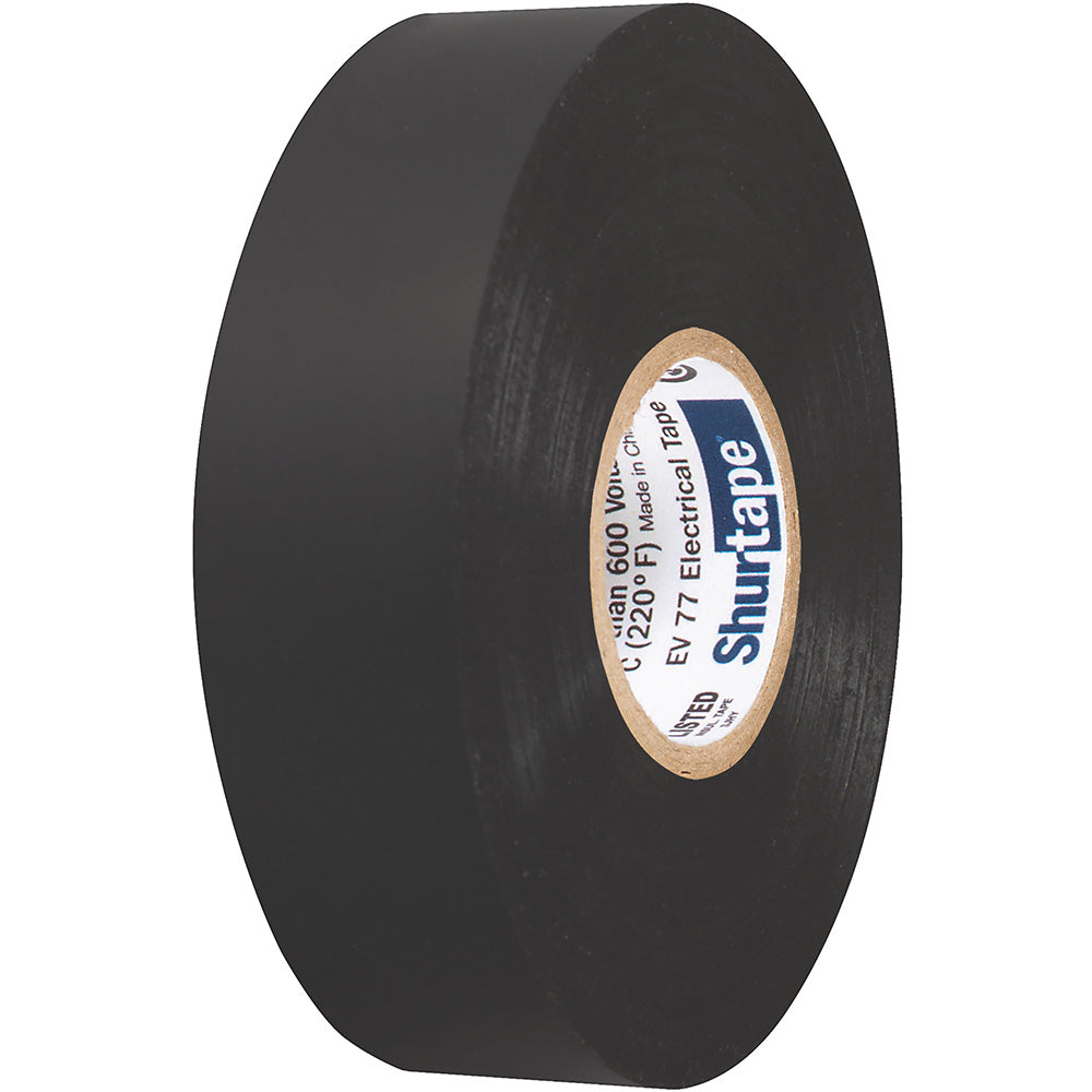 Shurtape EV 077B Professional Grade Black Electrical Tape f/Insulating Splicing - 3/4