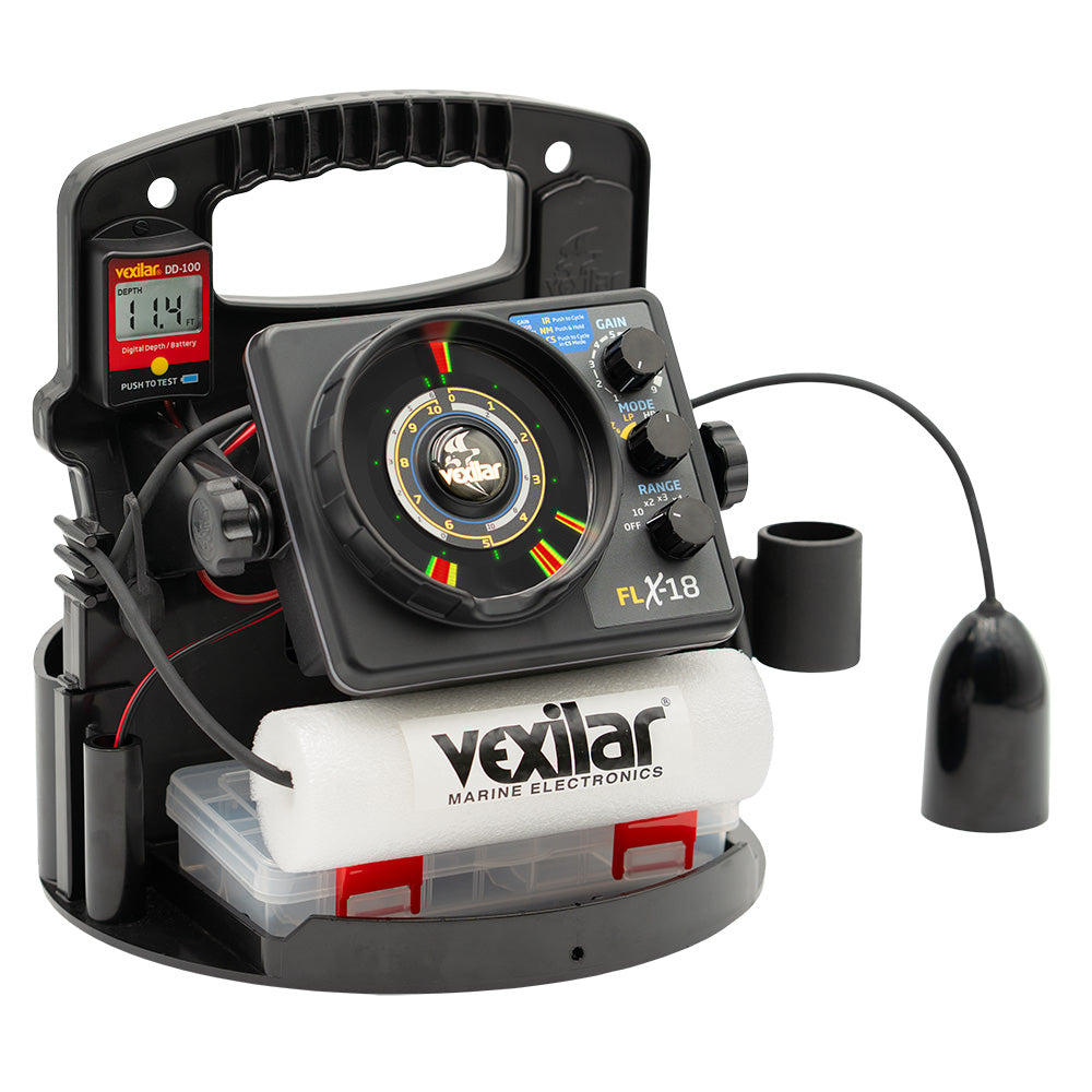 Vexilar FLX-18 Pro Pack II Fishing System w/12 Degree Ice-Ducer DD-100 [PPX1812]