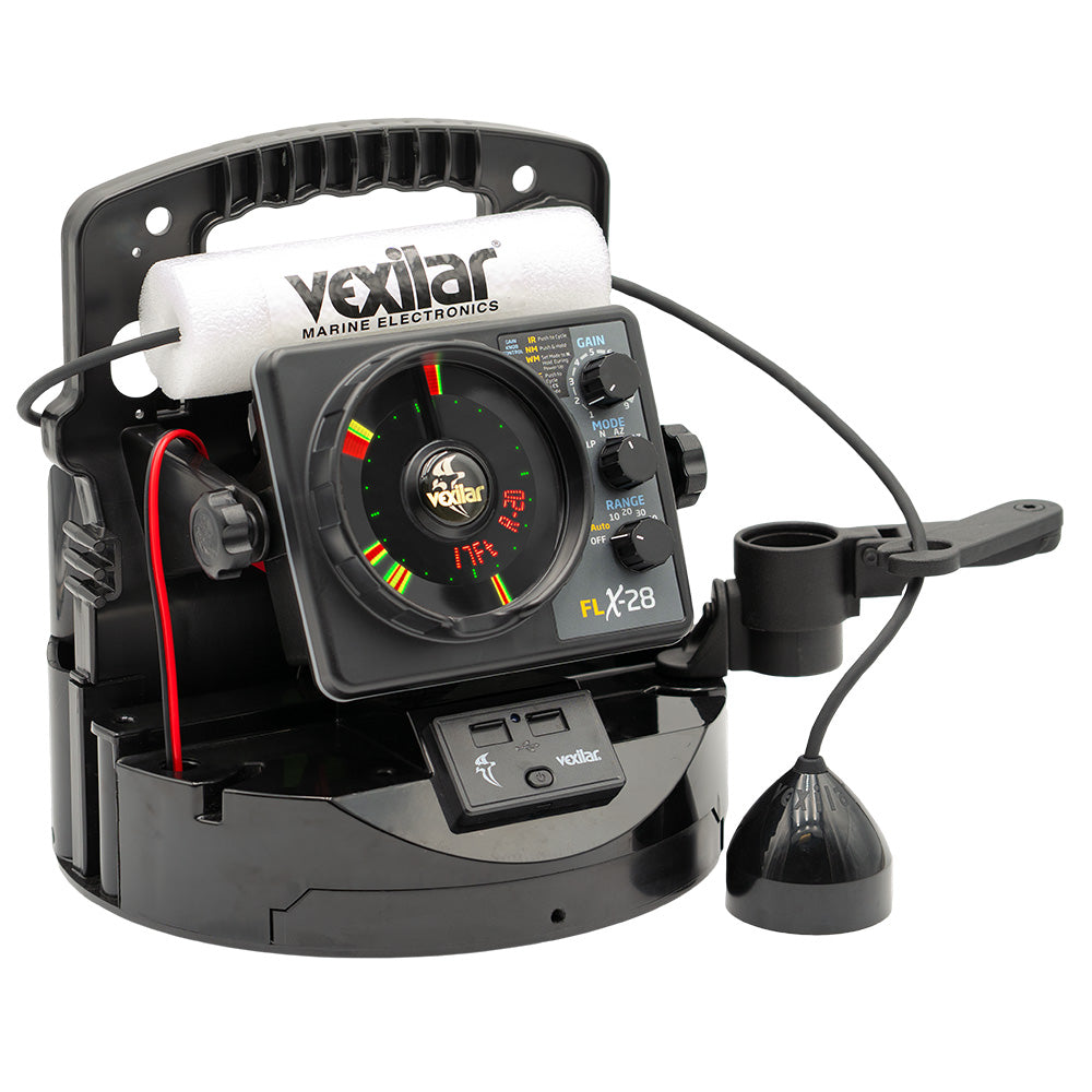 Vexilar FLX-28 Pro Pack Elite Fishing System w/Pro View Ice-Ducer Vexilar Lithium Battery [PPEL28PV]