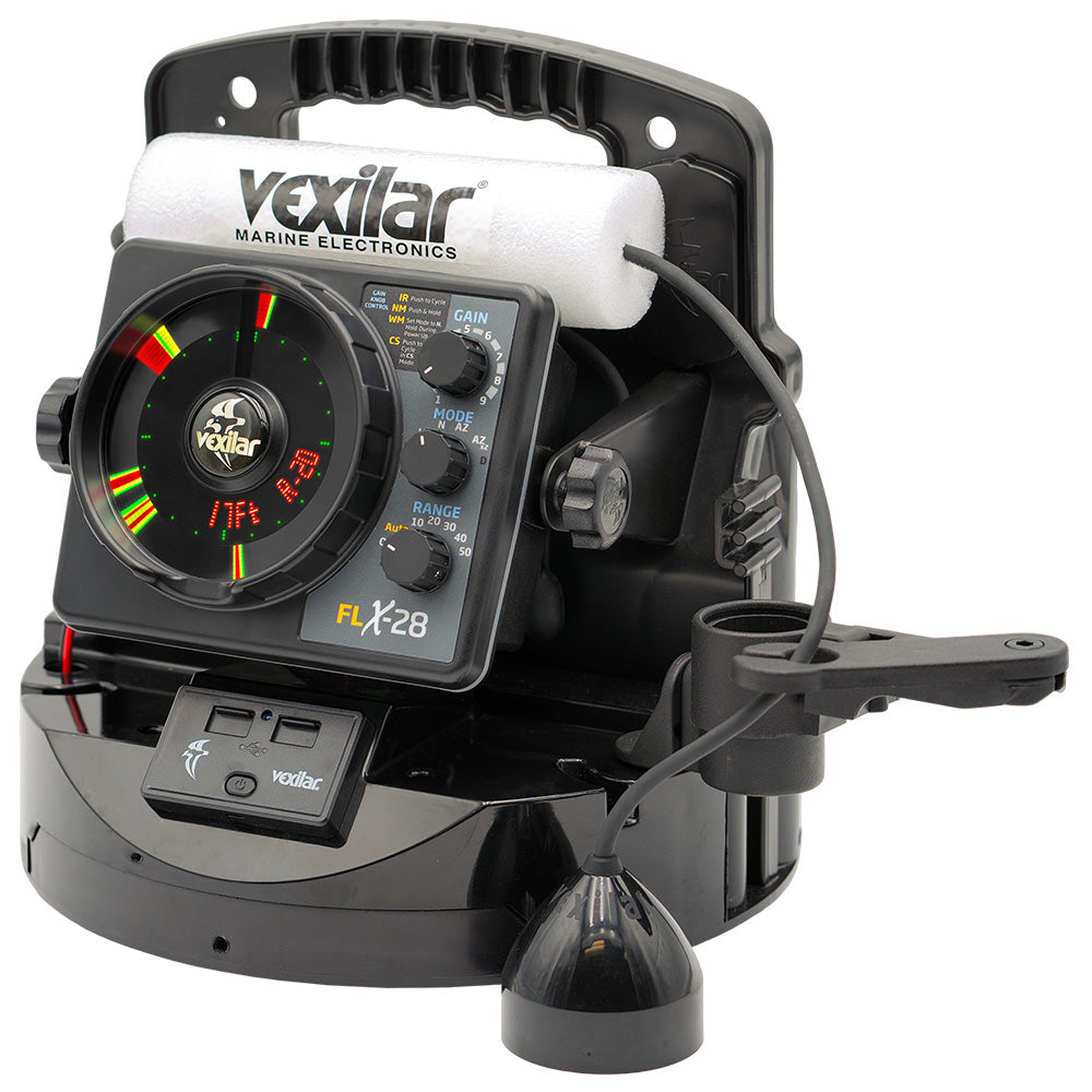 Vexilar FLX-28 Pro Pack Elite Fishing System w/Pro View Ice-Ducer Vexilar Lithium Battery [PPEL28PV]