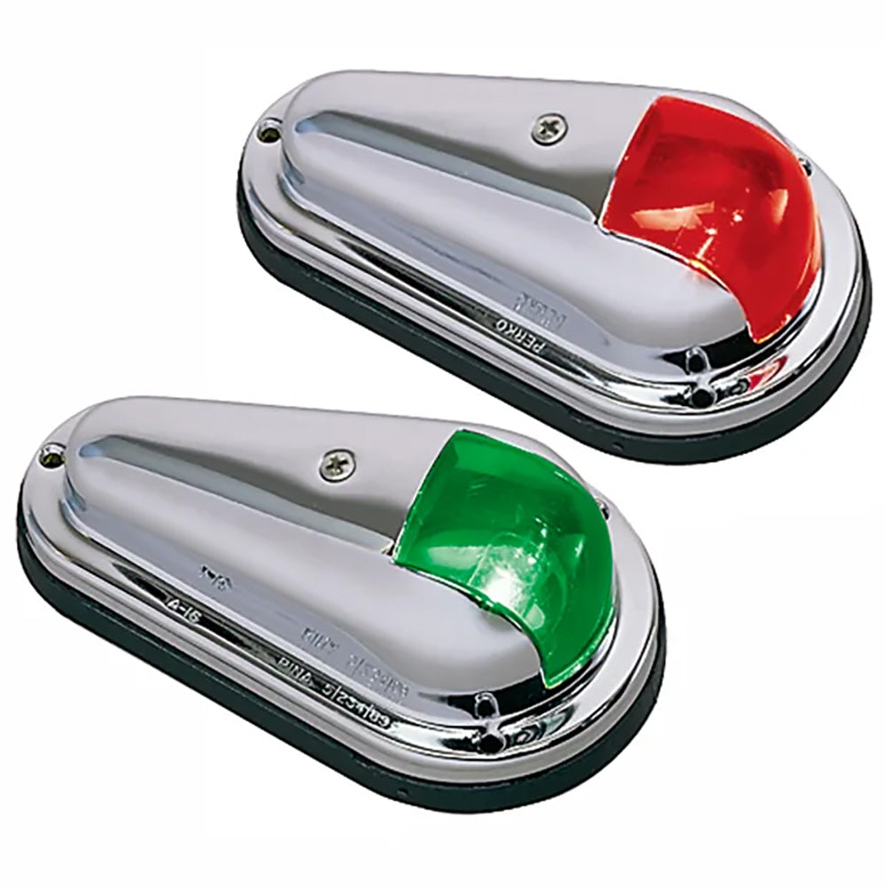 Perko Vertical Mount Side Lights - 12V - Red Green - (Pair) [0955DP0STS]
