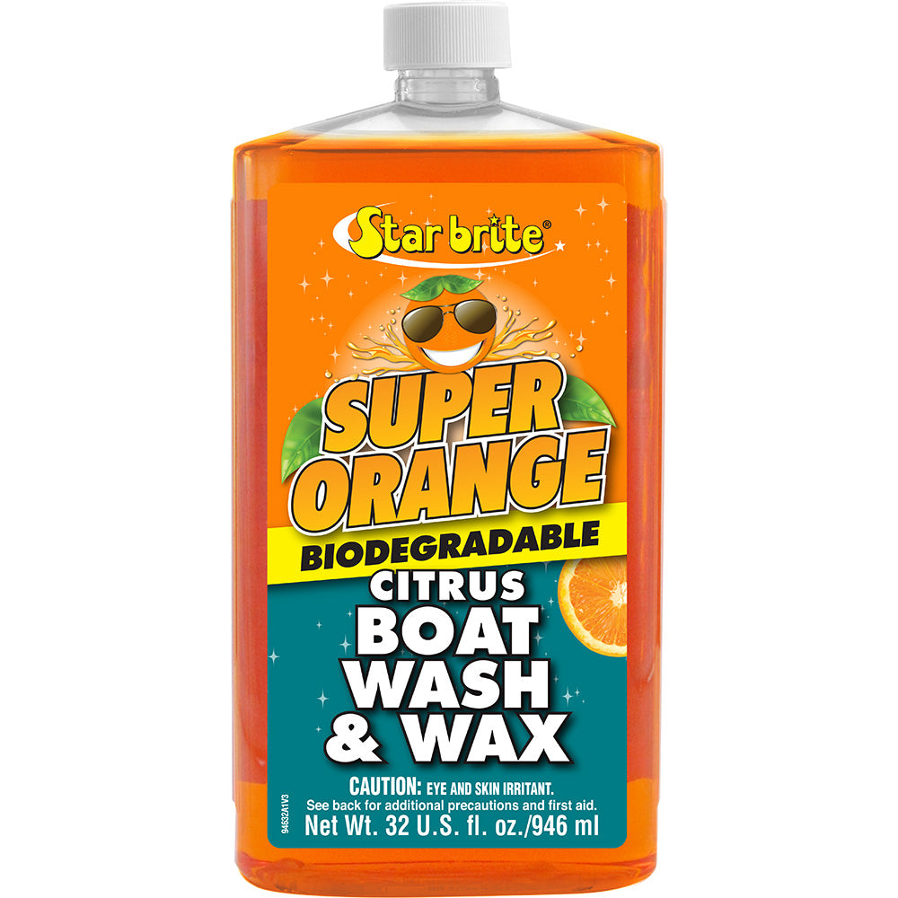 Star brite Super Orange Citrus Boat Wash Wax - Fresh Salt Water - 32 oz [94632]