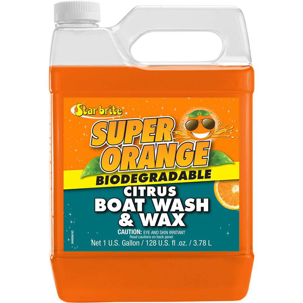 Star brite Super Orange Citrus Boat Wash Wax - Fresh Salt Water - 1 Gallon [94600]