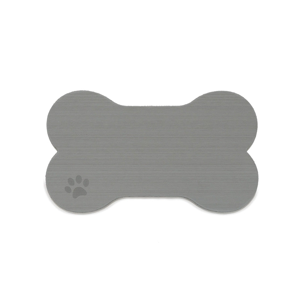 SeaDek Dog Bowl Mat - Storm Grey/Black - Medium - 12.5