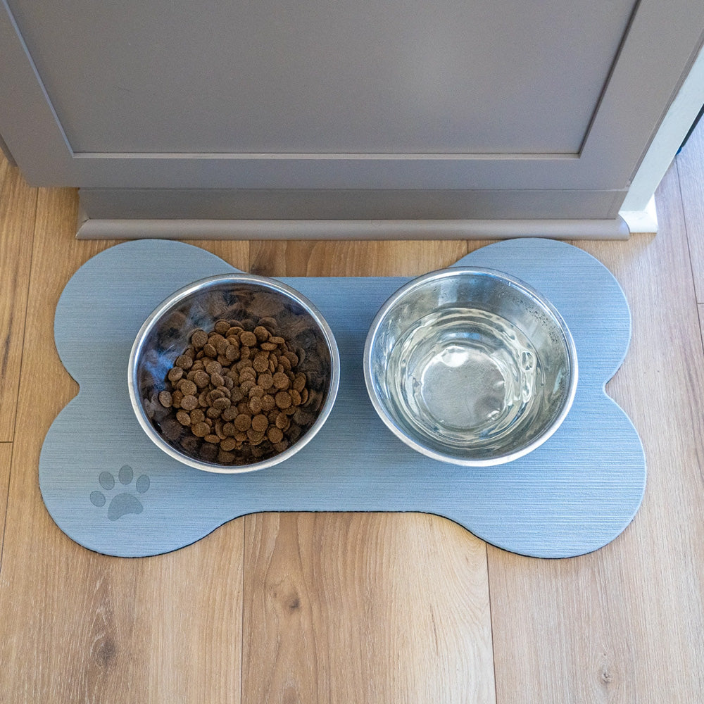 SeaDek Dog Bowl Mat - Cappuccino/Black - Medium - 12.5