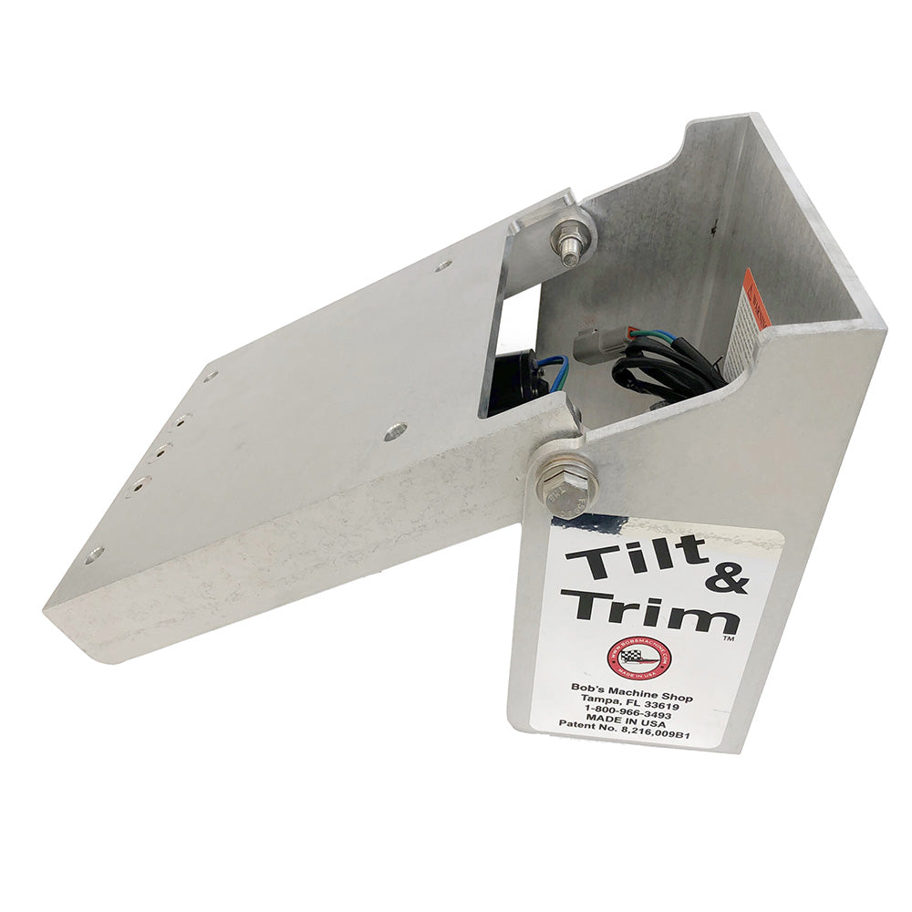 Bob's Machine Action Series Tilt Trim f/Clamp on Motors - Silver - 30HP [100-701100-NOPC]