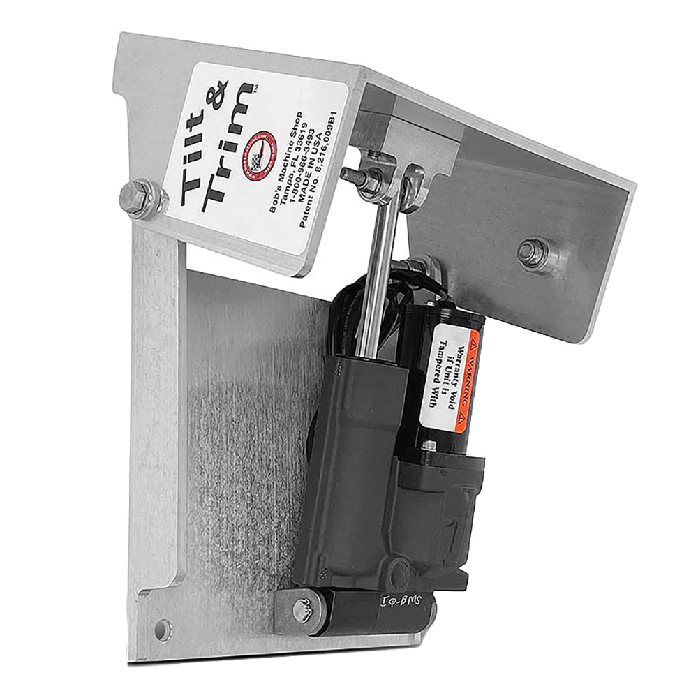 Bob's Machine Action Series Tilt Trim f/Clamp on Motors - Silver - 30HP [100-701100-NOPC]