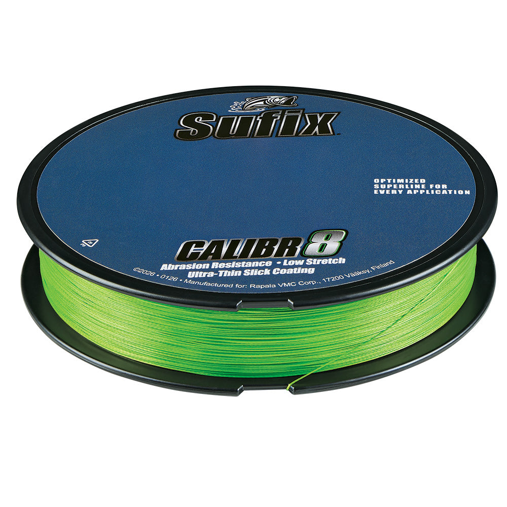Sufix Calibr8 Braid 300yds 6lb - Neon Lime [694-106L]
