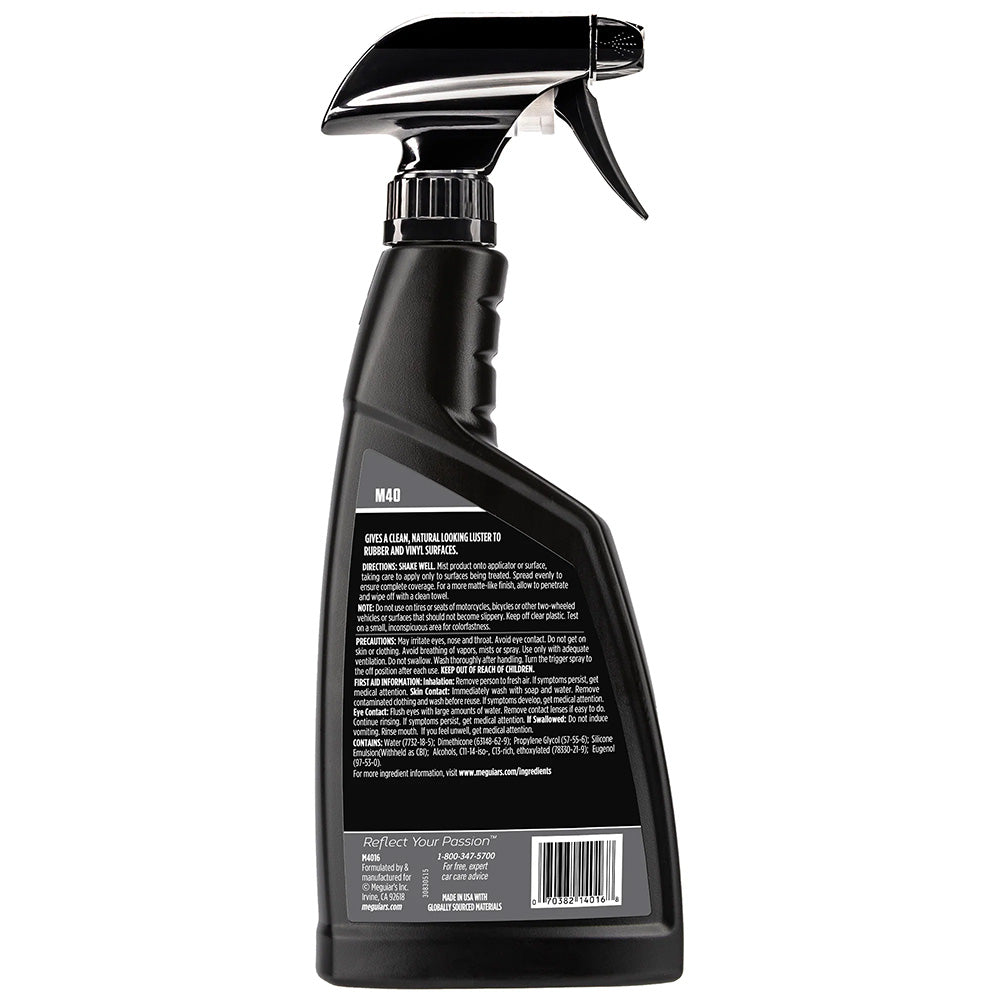 Meguiars M40 Mirror Glaze Vinyl Rubber Cleaner Conditioner - 16oz [M4016]