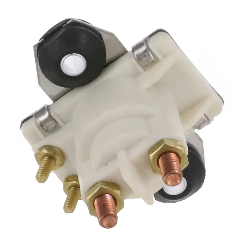 ARCO Marine Outboard Solenoid w/Flat Isolated Base White Housing [SW097]