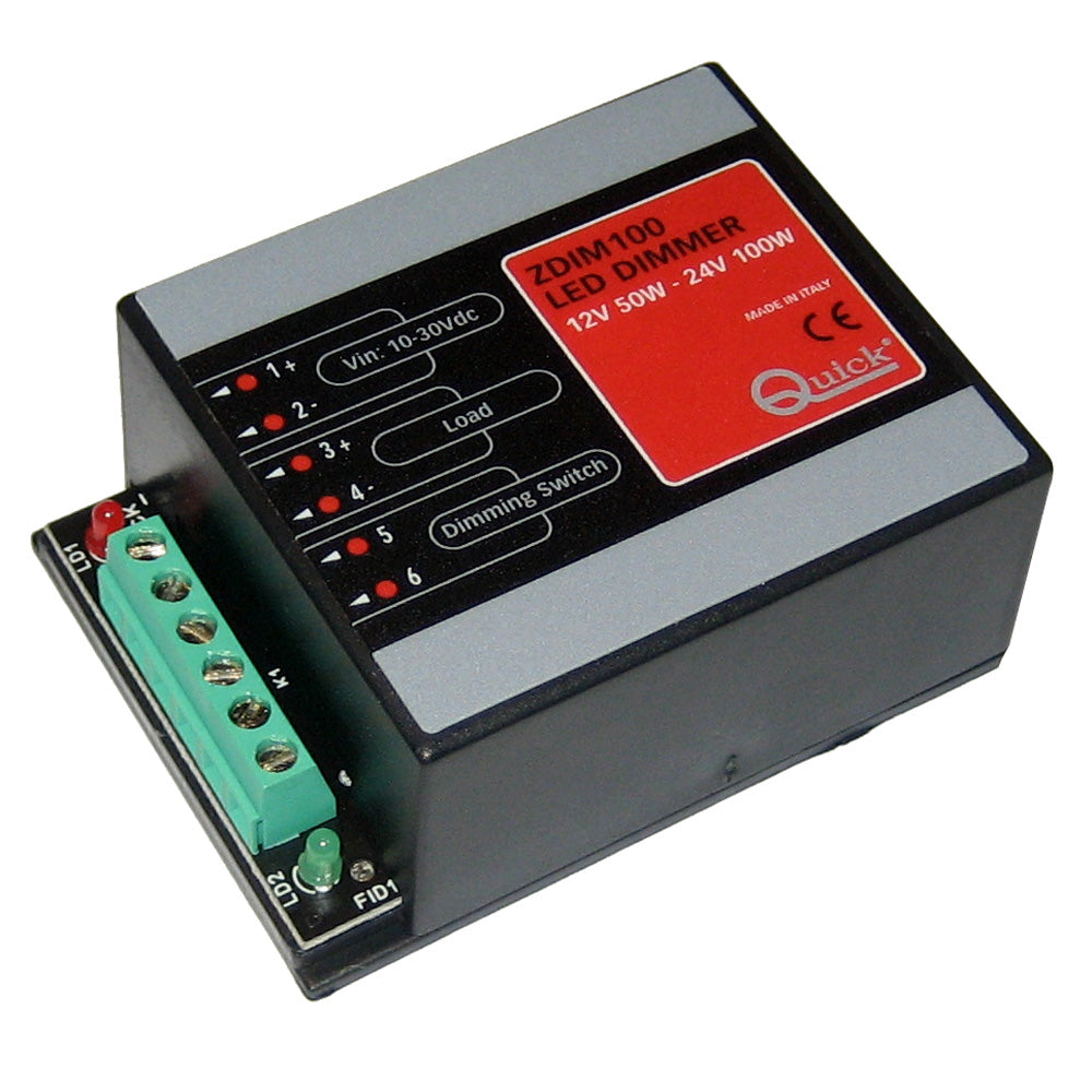 Quick ZDIM100 LED Dimmer - 10-30V DC - Up to 50W on 12V Up to 100W on 24V [FASP093CA2L1A00]
