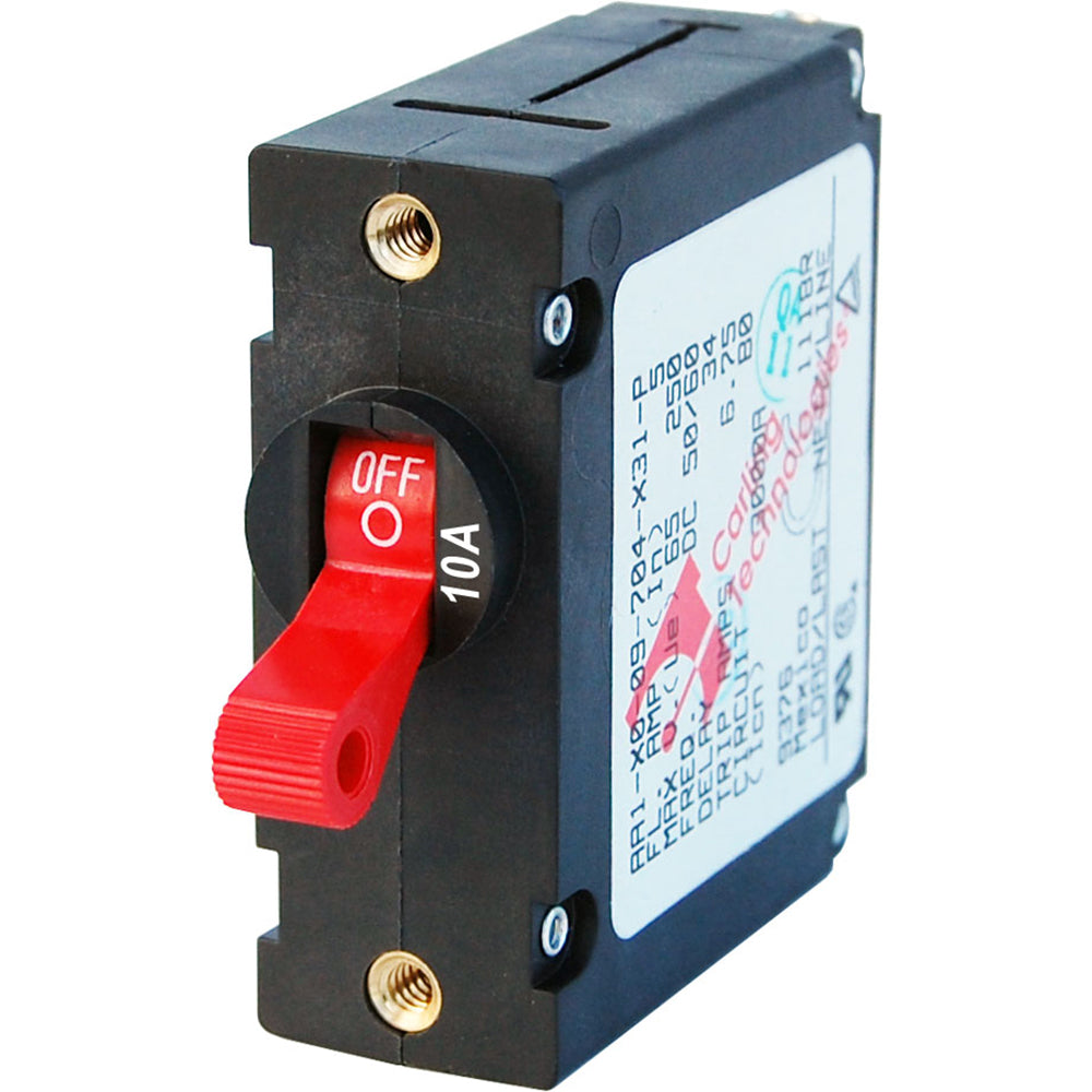 Blue Sea 7205 AC / DC Single Pole Magnetic World Circuit Breaker - 10 Amp [7205]