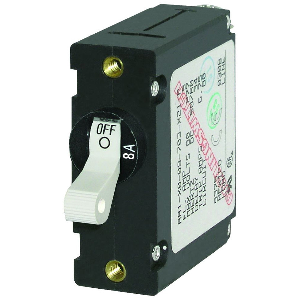 Blue Sea 7299 AC / DC Single Pole Magnetic World Circuit Breaker - 8 Amp [7299]