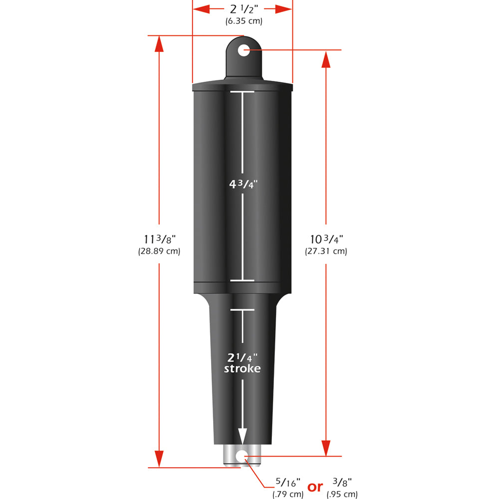 Lenco 101XD Extreme Duty Actuator - 24v - 2 1/4