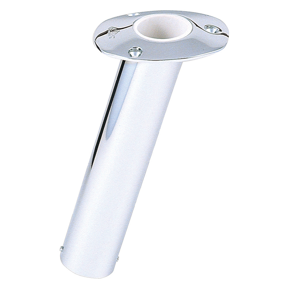 Lee's 15 Degree Stainless Steel Flush Mount Rod Holder - 2.25