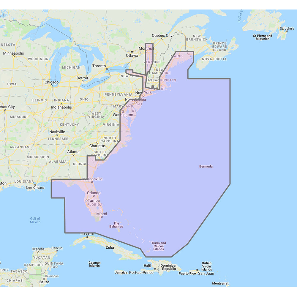 Furuno U.S. East Coast, Bahamas Bermuda - Vector Charts Standard Resolution Satellite Photos f/Bahamas - Unlock Code [MM3-VNA-022]