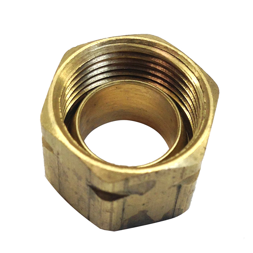 Uflex Brass Compression Nut w/Sleeve #61CA-6 [71004K]