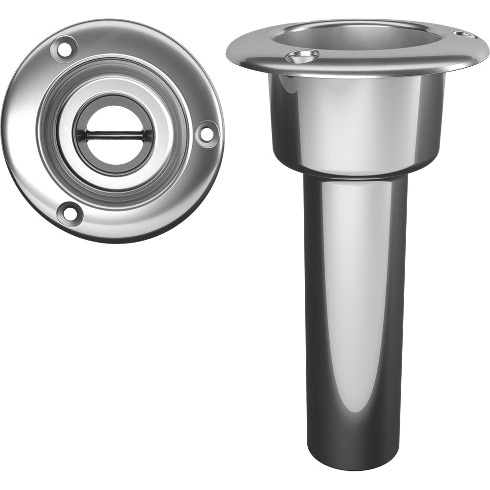 Mate Series Stainless Steel 0 Rod Cup Holder - Open - Round Top [C1000ND]