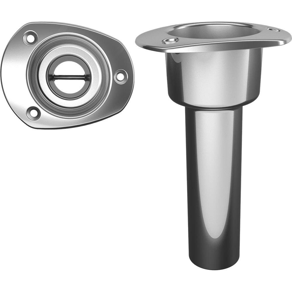 Mate Series Stainless Steel 0 Rod Cup Holder - Open - Oval Top [C2000ND]