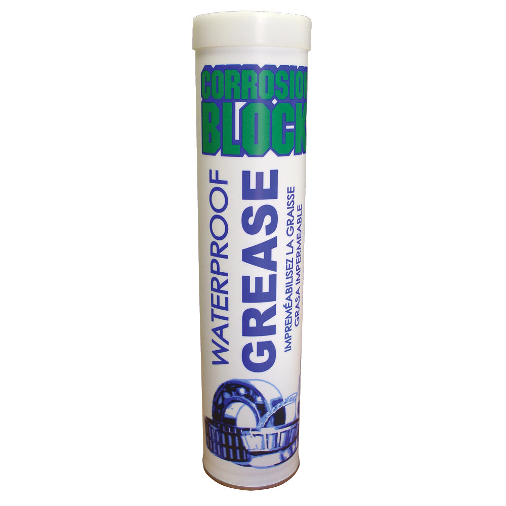 Corrosion Block High Performance Waterproof Grease - 14oz Cartridge - Non-Hazmat, Non-Flammable Non-Toxic [25014]