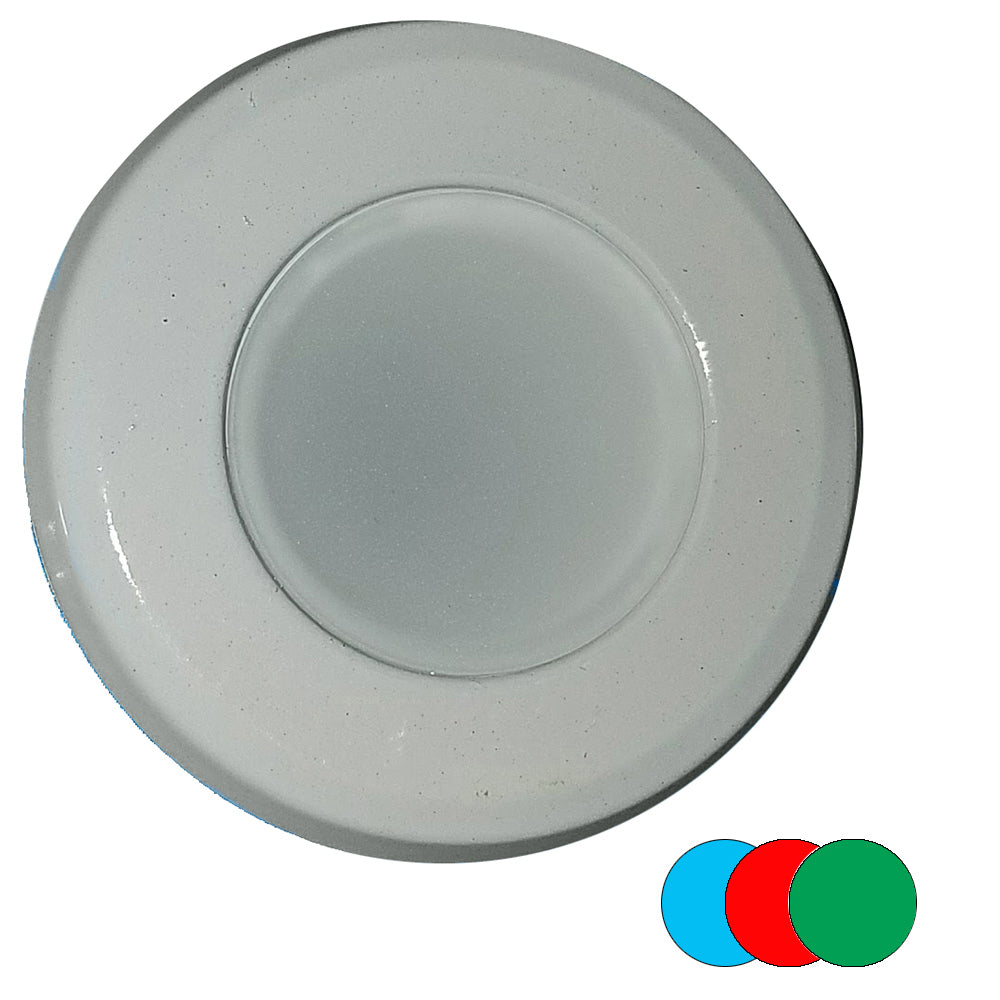 Shadow-Caster Color-Changing White, Blue Red Dimmable - White Powder Coat Down Light [SCM-DL-WBR-WH]