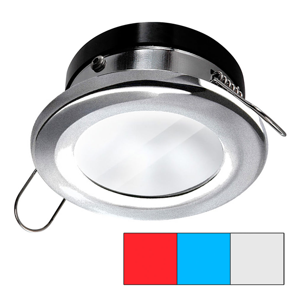 i2Systems Apeiron A1120 Spring Mount Light - Round - Red, Cool White Blue - Brushed Nickel [A1120Z-41HAE]