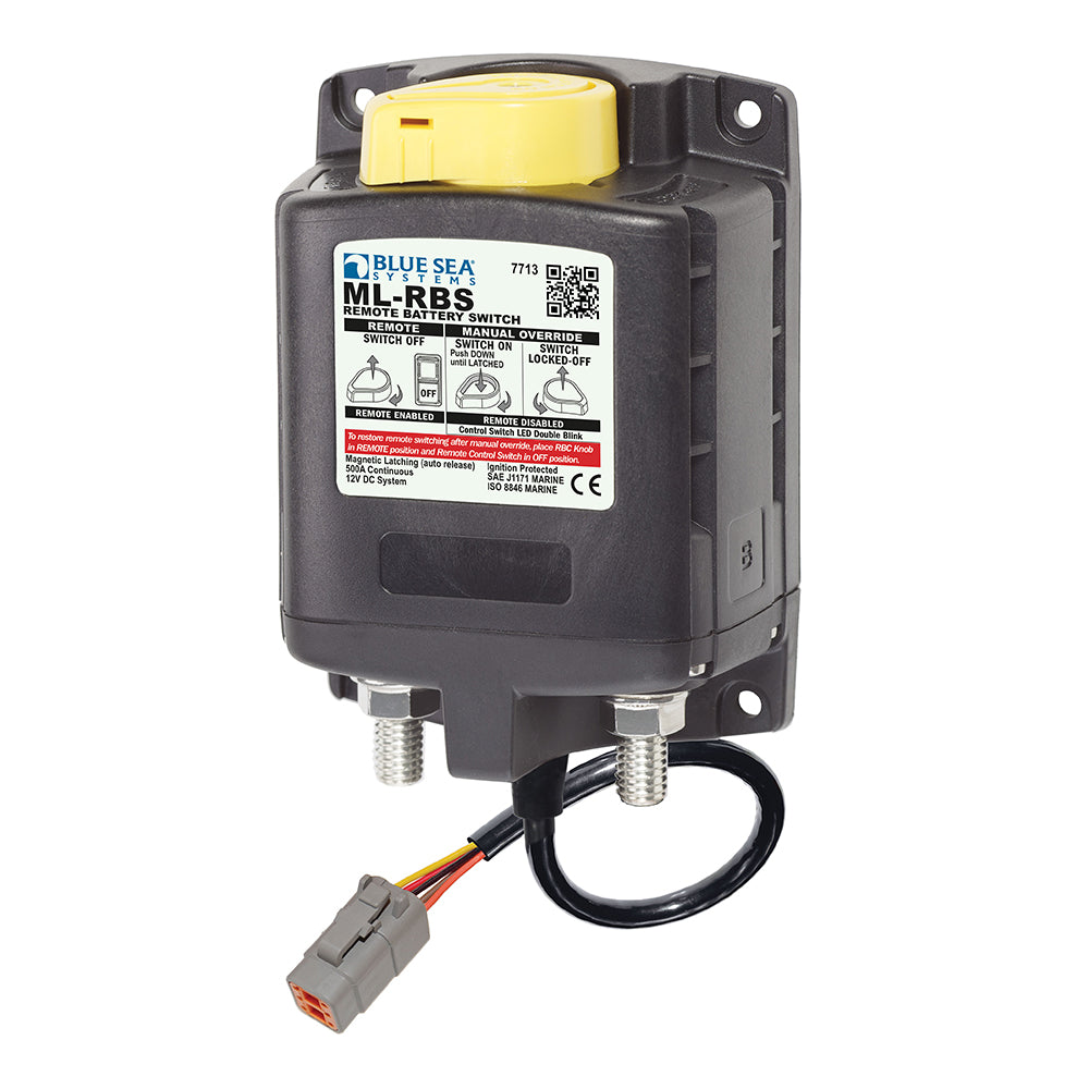 Blue Sea 7713100 ML-RBS Remote Battery Switch w/Manual Control Auto Release Deutsch Connector - 12V [7713100]