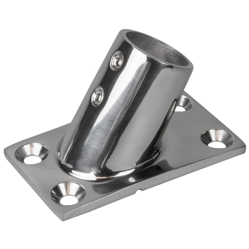 Sea-Dog Rail Base Fitting Rectangular Base 60 316 Stainless Steel - 1-7/8