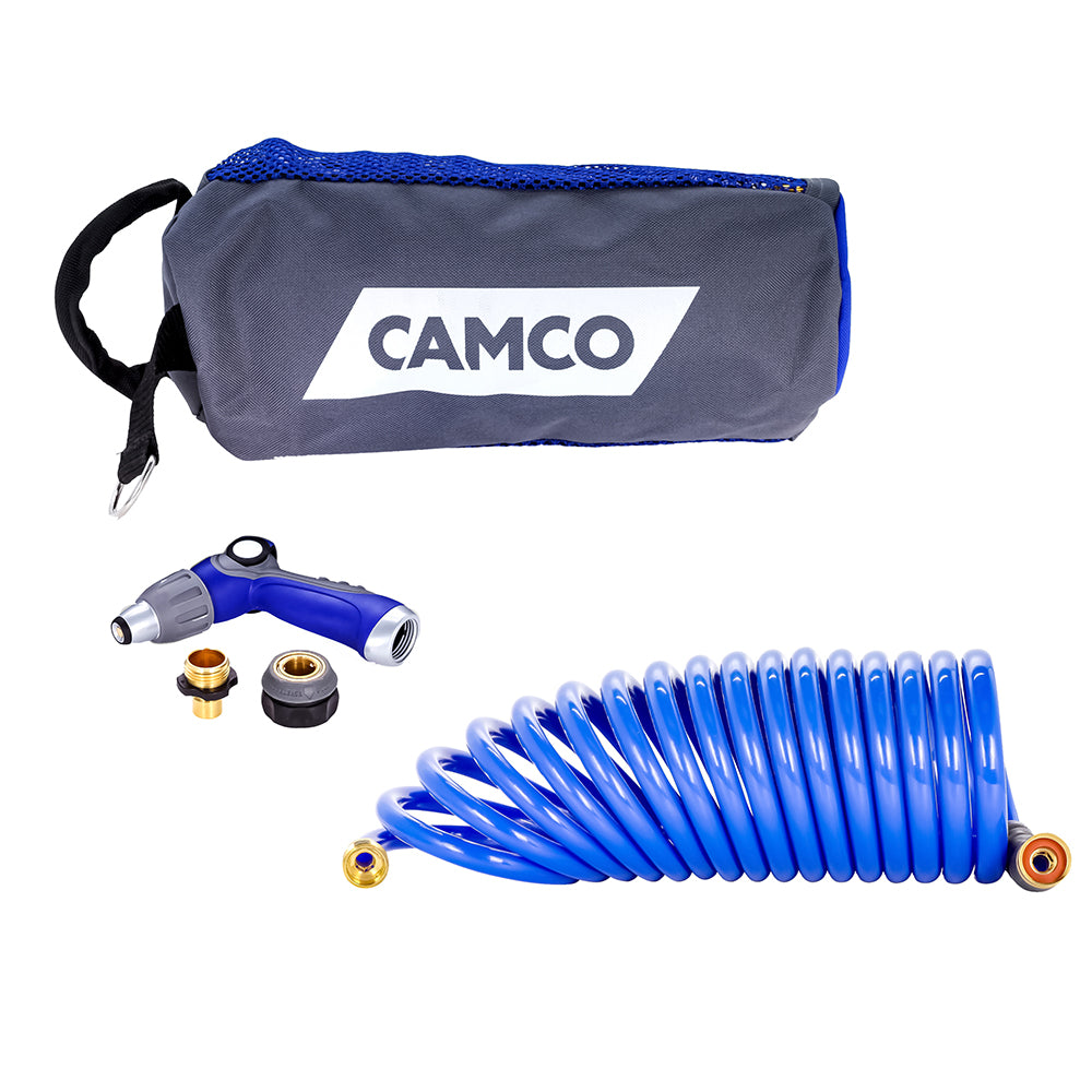 Camco 20 Coiled Hose Spray Nozzle Kit [41980]