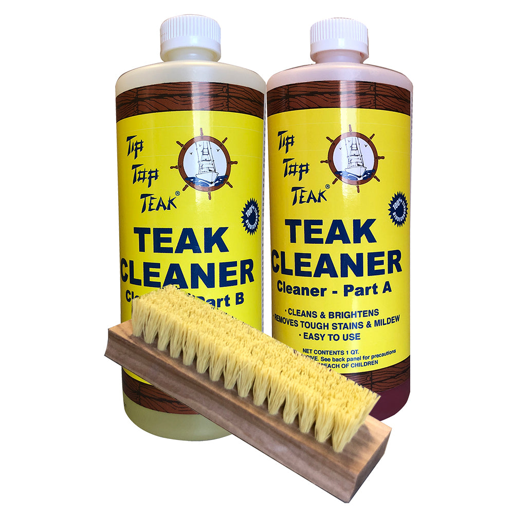 Tip Top Teak Cleaner Kit Part A Part B w/Brush [TK860]