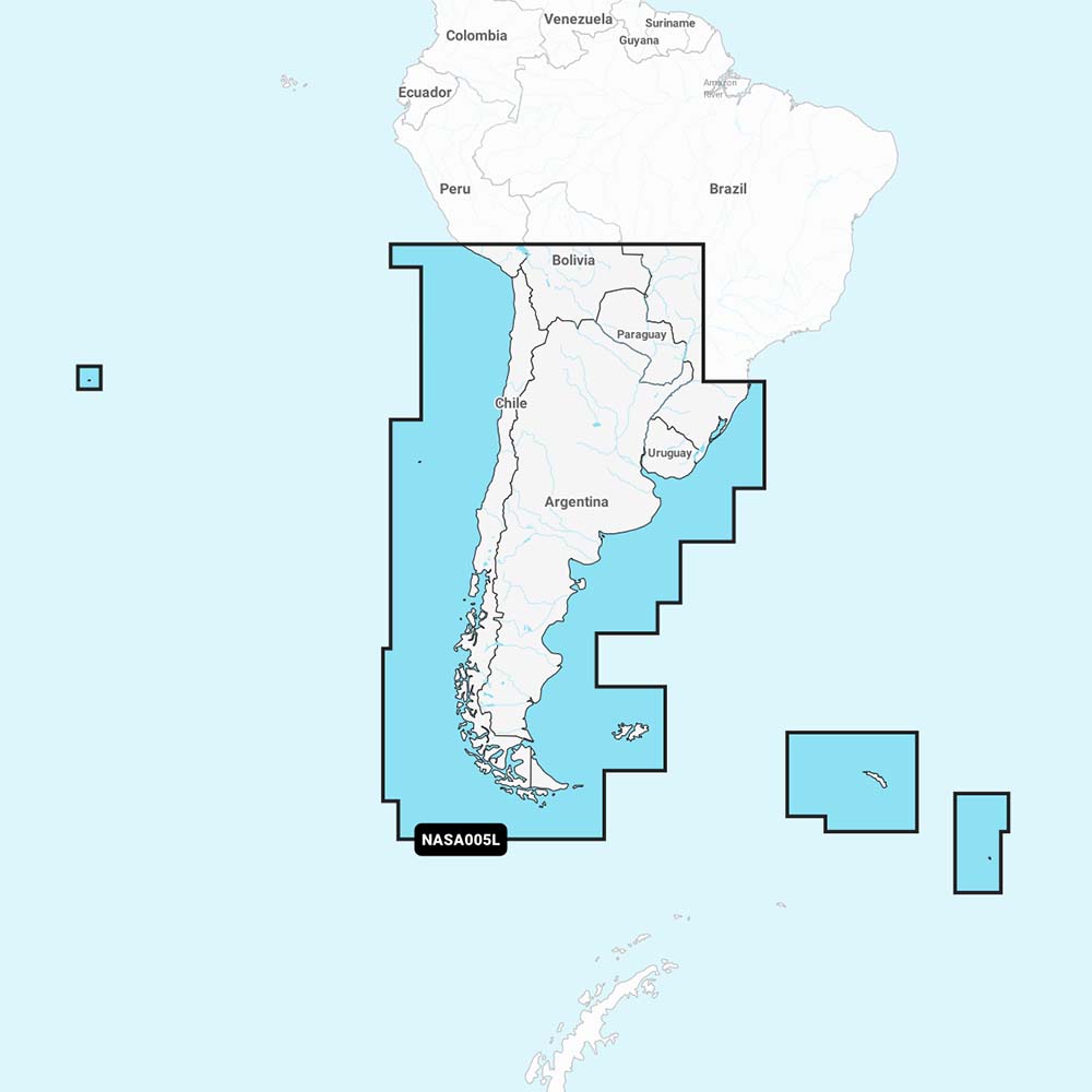 Navionics NASA005L - Chile, Argentina Easter Island - Navionics+ [010-C1365-30]