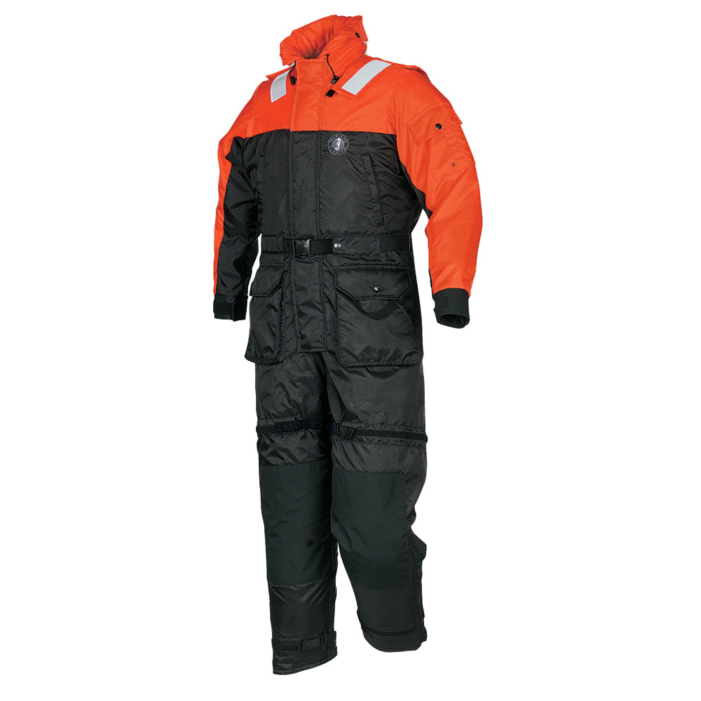 Mustang Deluxe Anti-Exposure Coverall Work Suit - Orange/Black - XL [MS2175-33-XL-206]