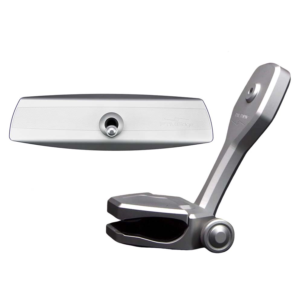 PTM Watersports Mirror/Bracket Kit w/VR-140 Elite Mirror ZXR-320 (Silver) [P12848-1320TEBCL]