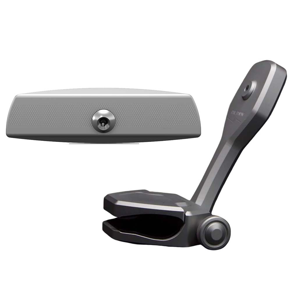 PTM Watersports Mirror/Bracket Kit w/VR-140 Elite Mirror ZXR-320 (Titanium Grey) [P12848-1320TEBGR]