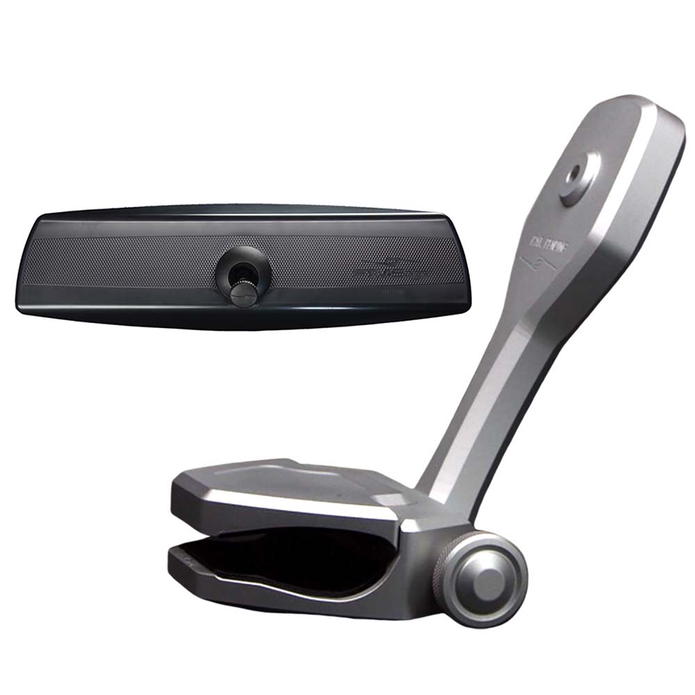 PTM Watersports Mirror/Bracket Kit w/VR-140 PRO Mirror ZXR-320 (Silver) [P12848-2320TEBCL]