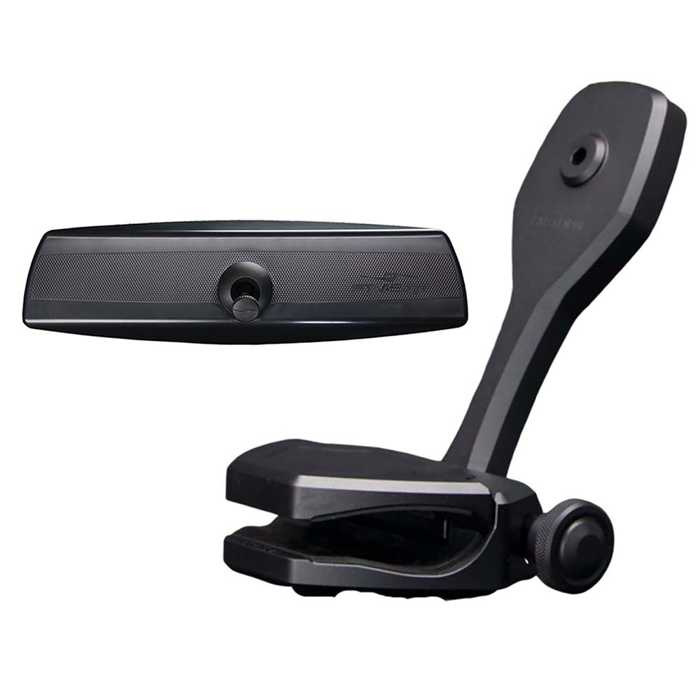 PTM Watersports Mirror/Bracket Kit w/VR-140 PRO Mirror ZXR-361 (Black) [P12848-2361TEBBK]