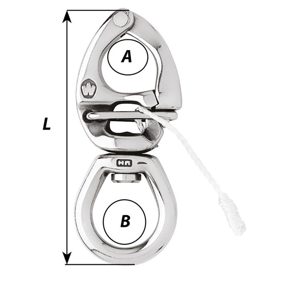 Wichard HR Quick Release Snap Shackle w/Large Bail - Length 4-3/4